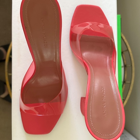 Amina Muaddi Lupita PVC Sandals Size 40 IT - Picture 2 of 7